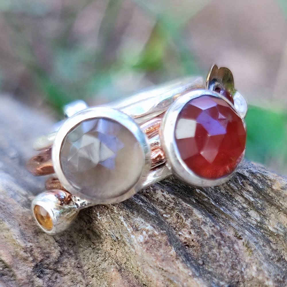 Anello a fascia in argento 925 con pietra - TIRUPATI - Image 22