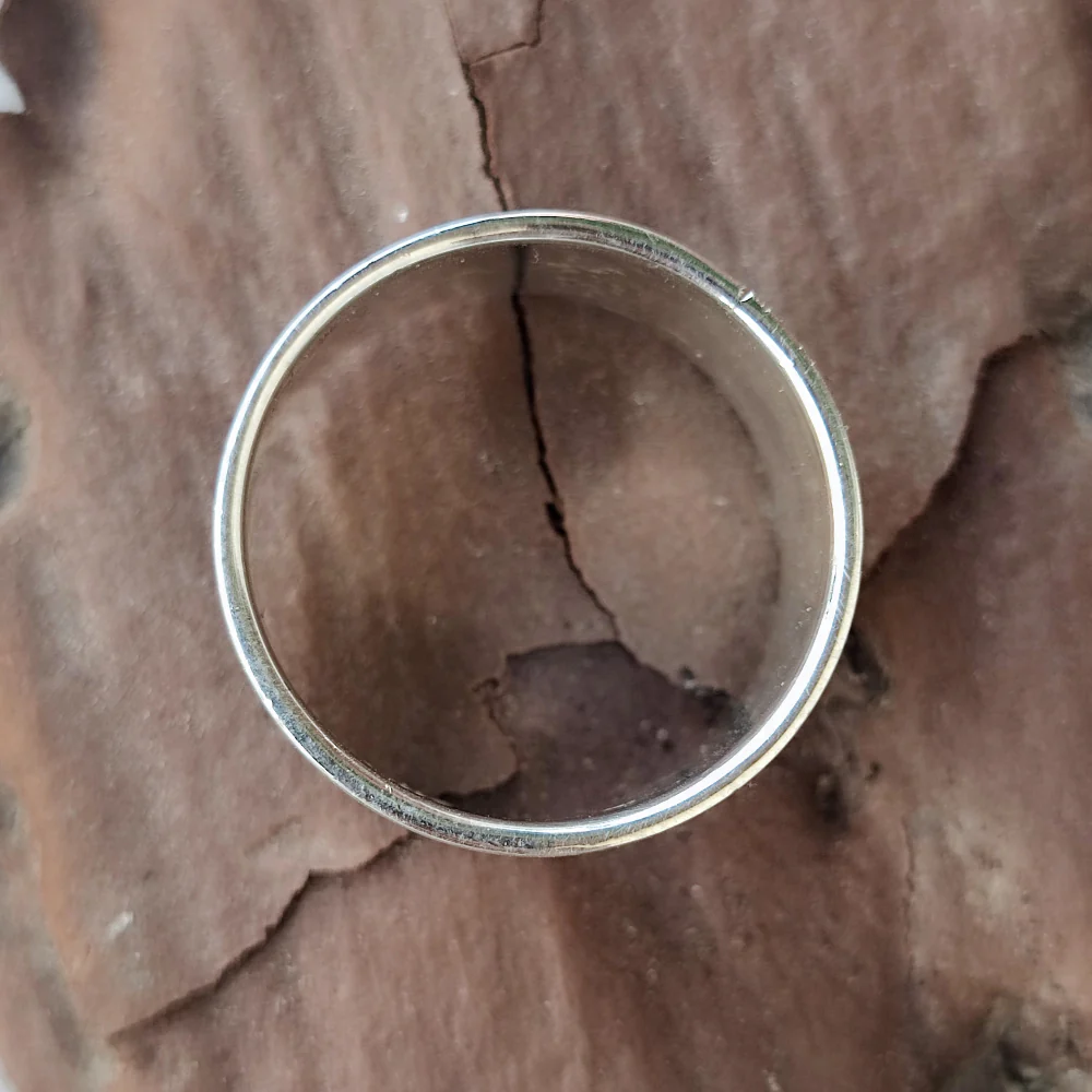 Anello a fascia liscia in argento 925 - DUDHLI - Image 4