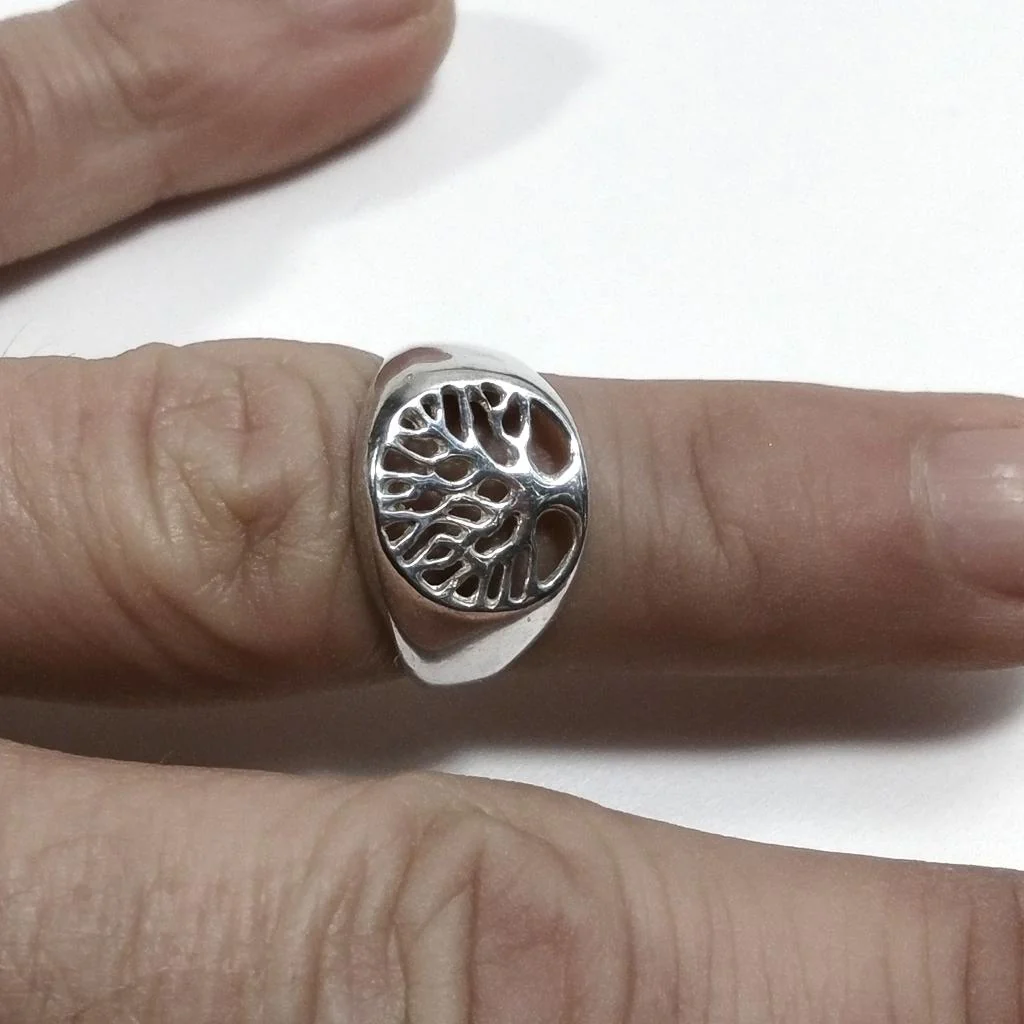 ANELLO Albero della vita in argento 925 chevalier - Image 5