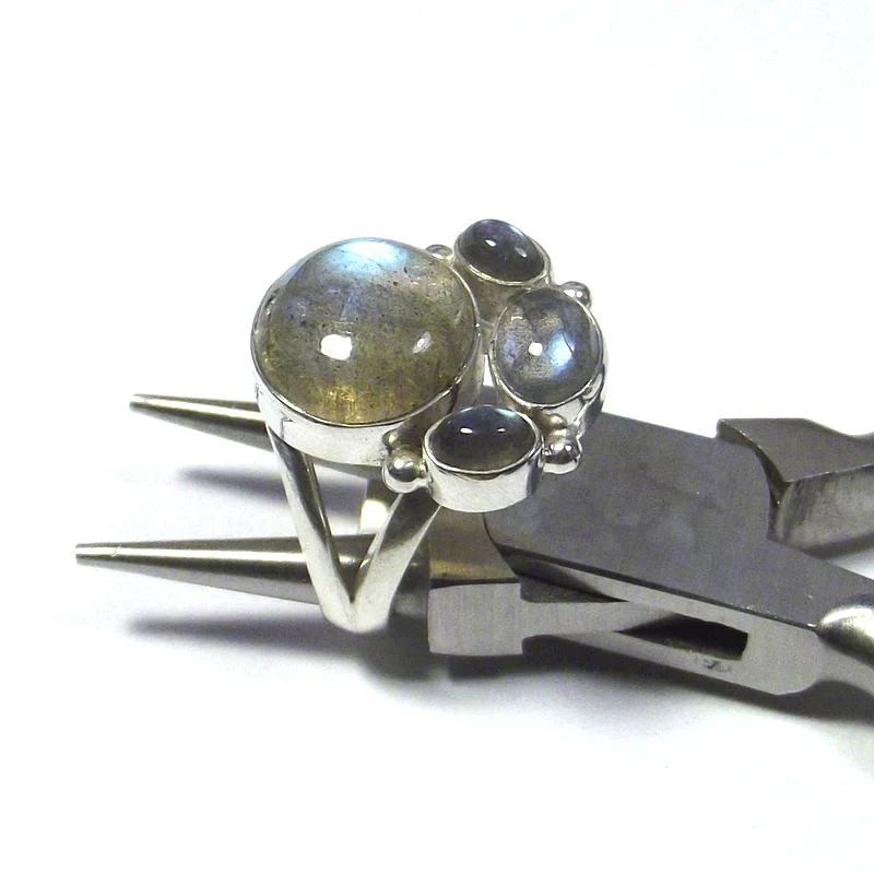 ANELLO argento con Labradorite 18 - 21 - Image 3