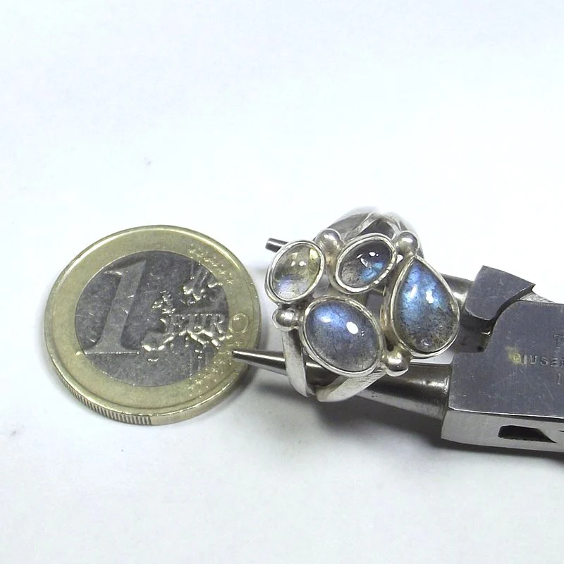 ANELLO argento con Labradorite cabouchon - RIMO - Image 5
