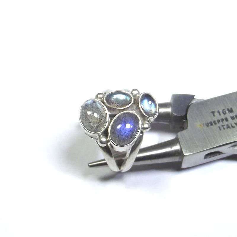 ANELLO argento con Labradorite cabouchon 13 - 15 - Image 5