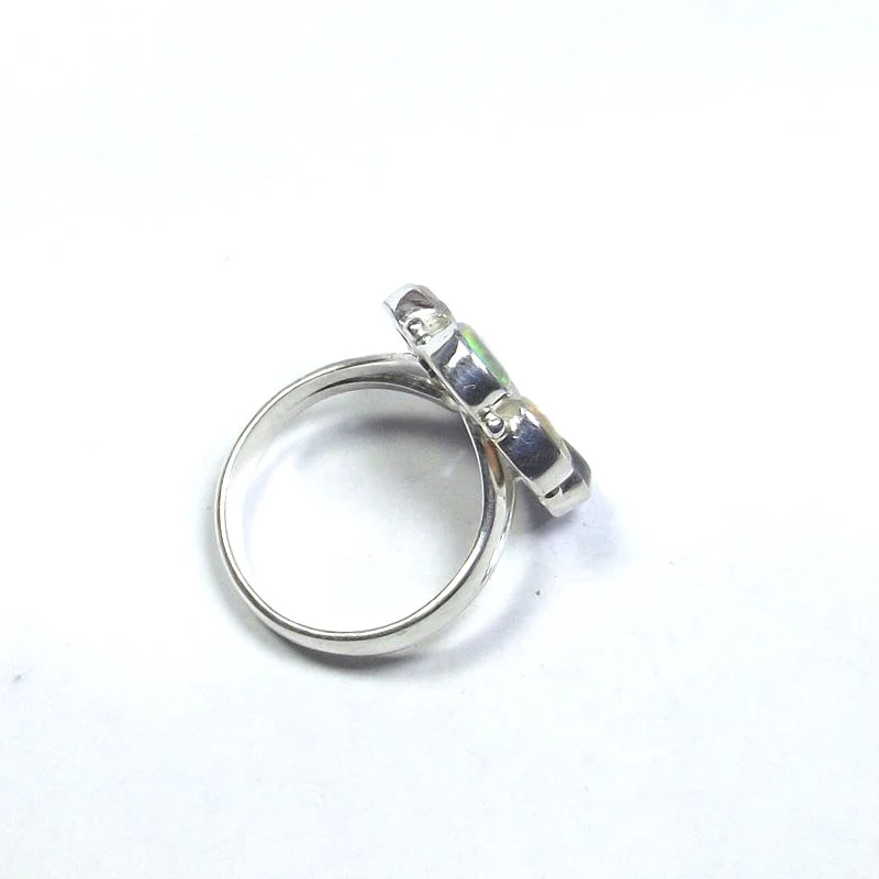 ANELLO argento con Opale ethiope 17 - 19 - Image 3