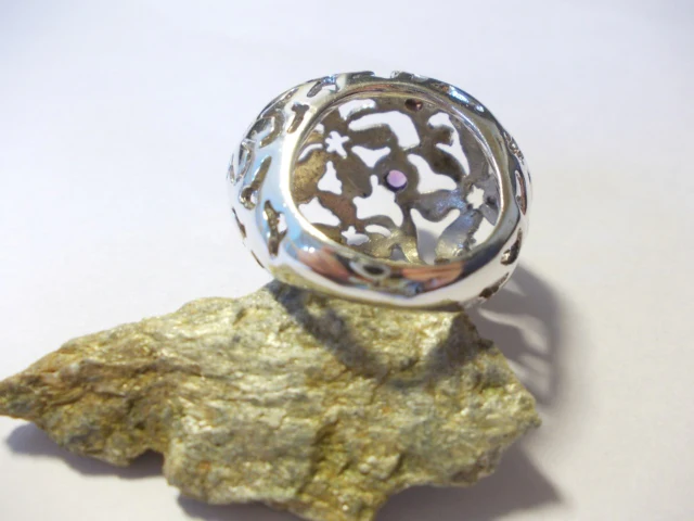 ANELLO argento e ametista sfaccettato - Image 2