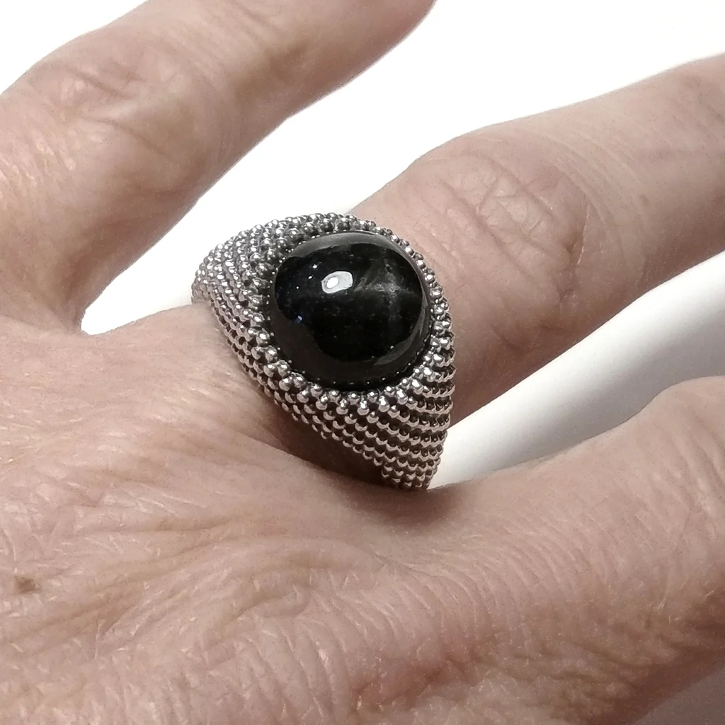 ANELLO Black Star in argento 925 - YAGA - Image 3