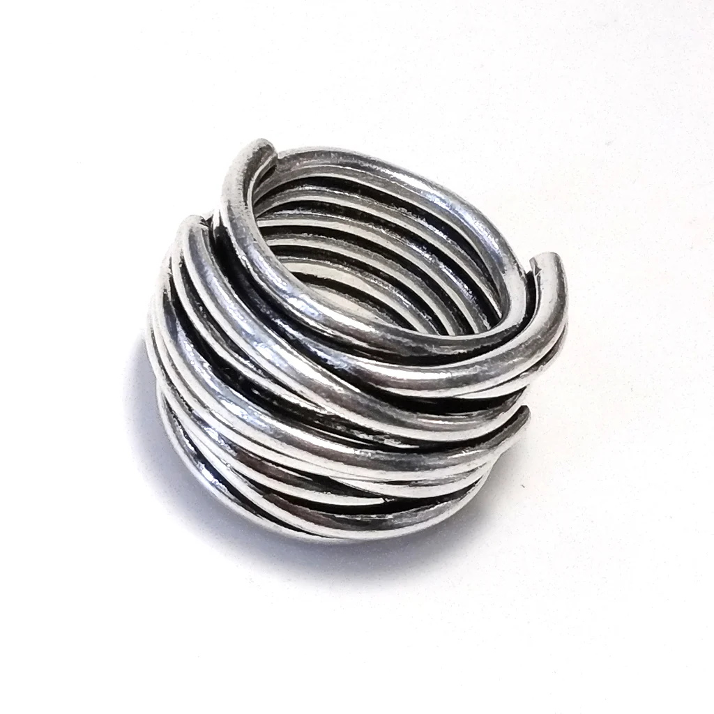 ANELLO artigianale in argento 925 Anello fascia - RINE
