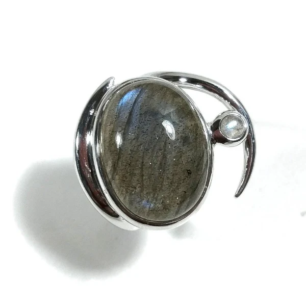 ANELLO artigianale in argento 925 con Labradorite - Image 8