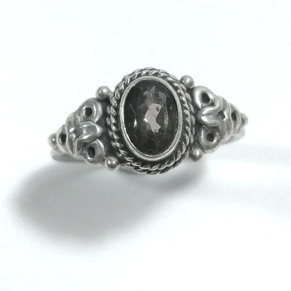 ANELLO ETNICO HALMA in argento 925 con Labradorite, Granato, Ametista - Image 10