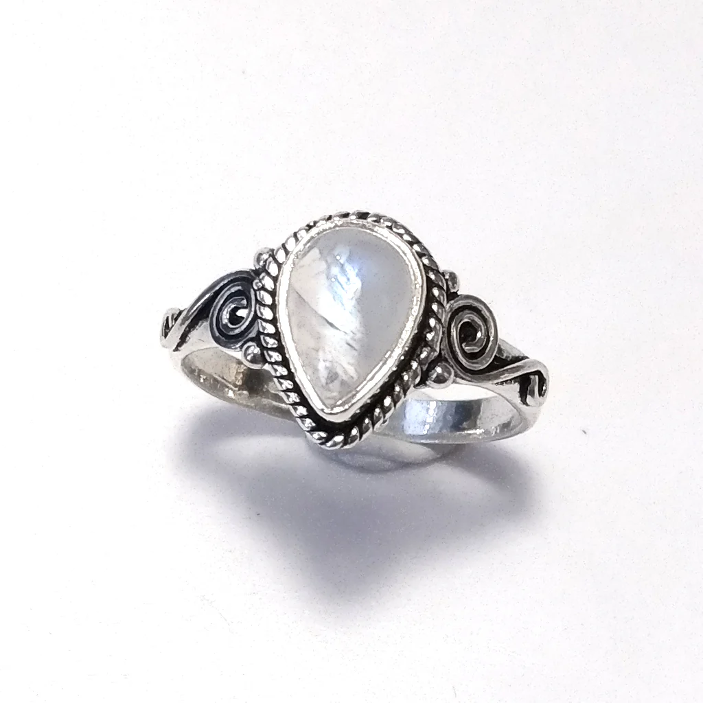 ANELLO artigianale in argento 925 con Pietra di Luna - Image 6