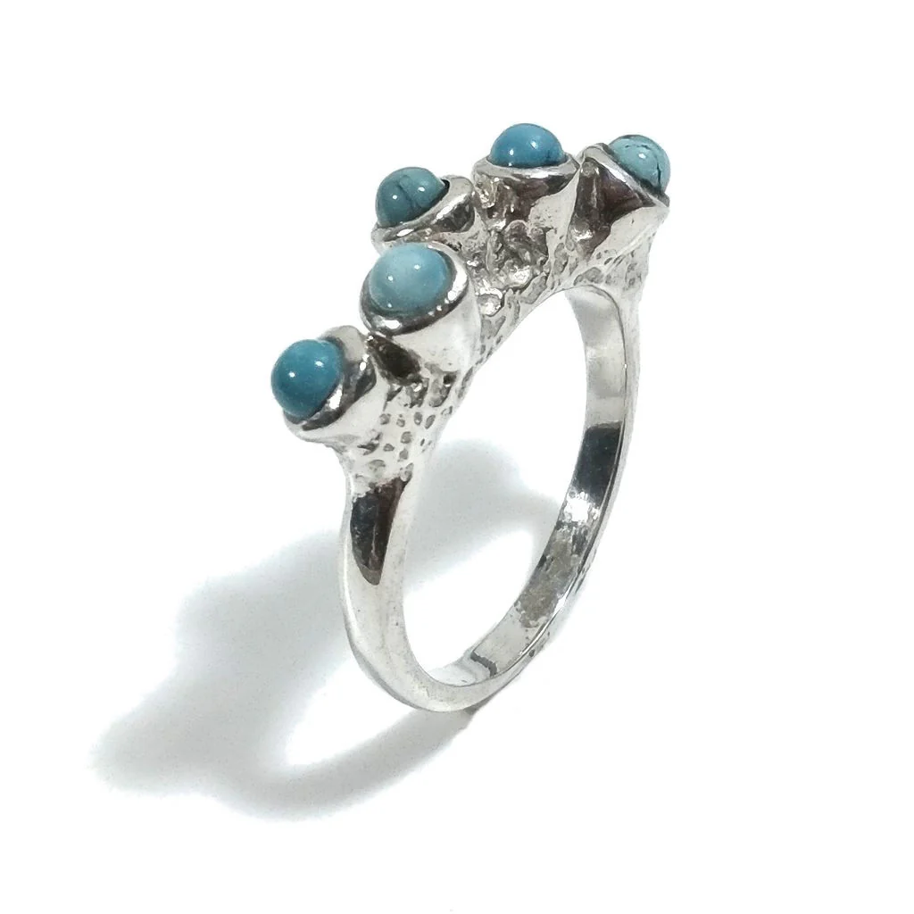 ANELLO artigianale in argento 925 con pietra - MILLER - Image 5