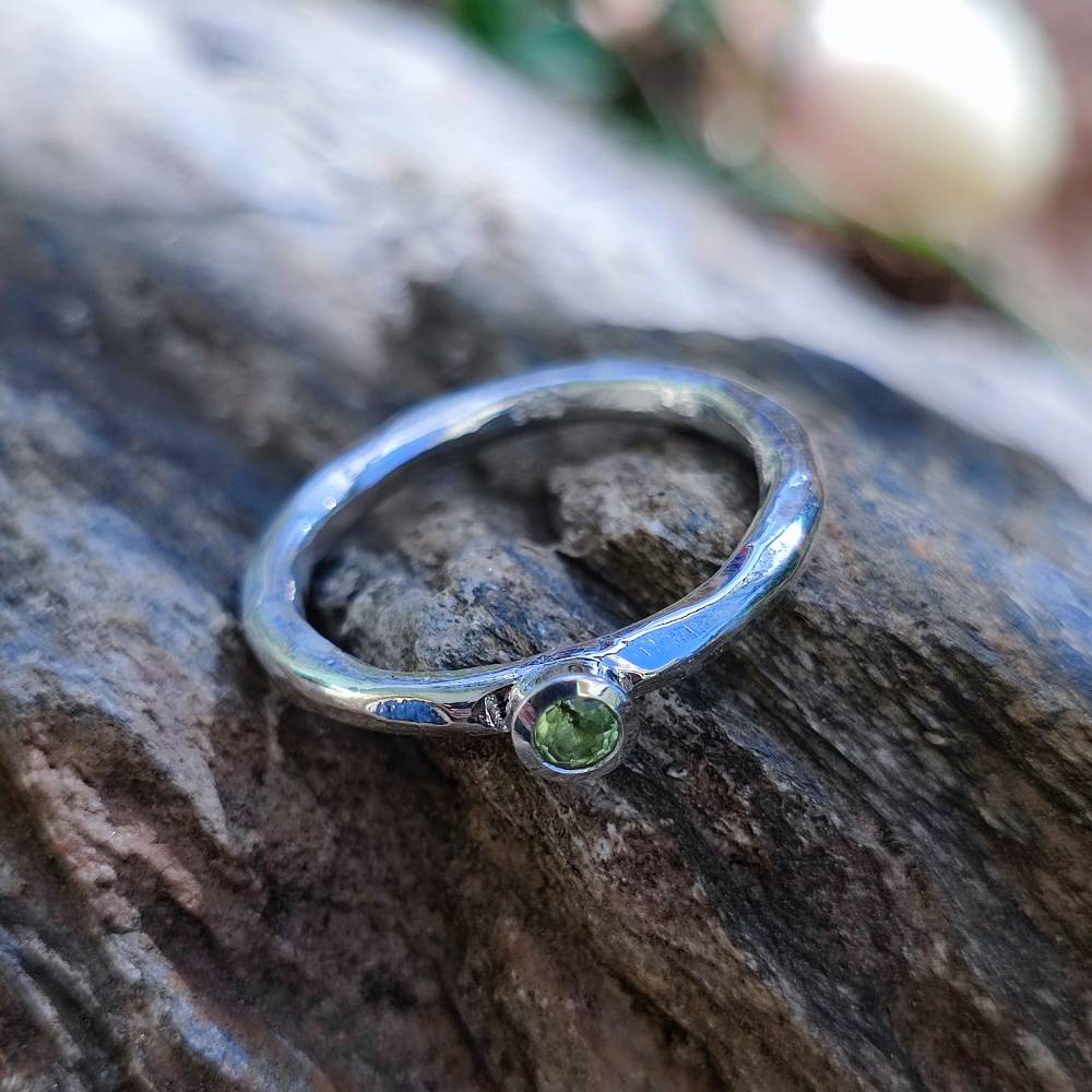 Anello artigianale in argento 925 con pietra - KYLIE - Image 10