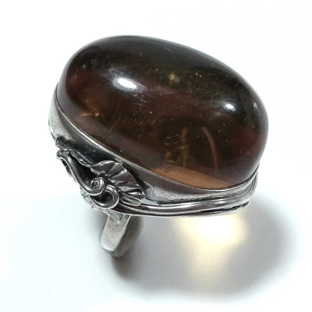 Anello con pietra in argento 925 ANELLO artigianale Ambra | GIOIELLI IN ARGENTO - Image 3
