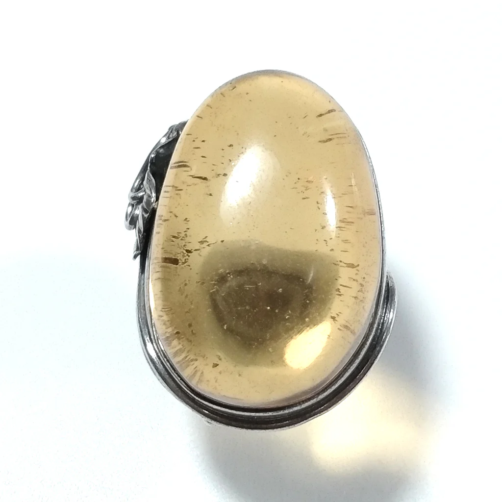 Anello con pietra in argento 925 ANELLO artigianale Ambra | GIOIELLI IN ARGENTO - Image 4