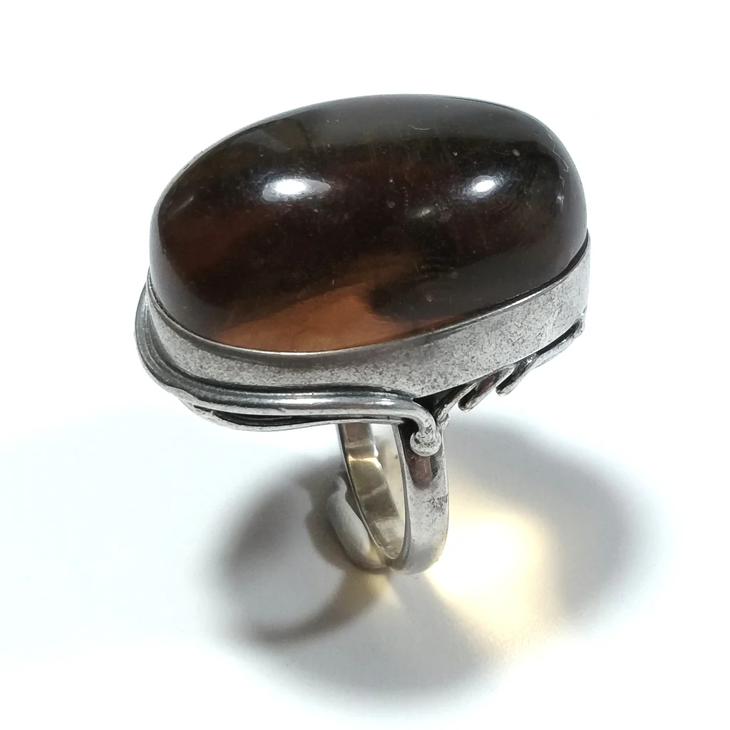 Anello con pietra in argento 925 ANELLO artigianale Ambra | GIOIELLI IN ARGENTO - Image 7