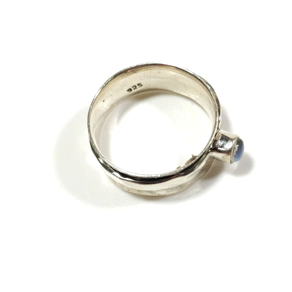Anello antistress ANBU con pietra in argento 925 - Image 4