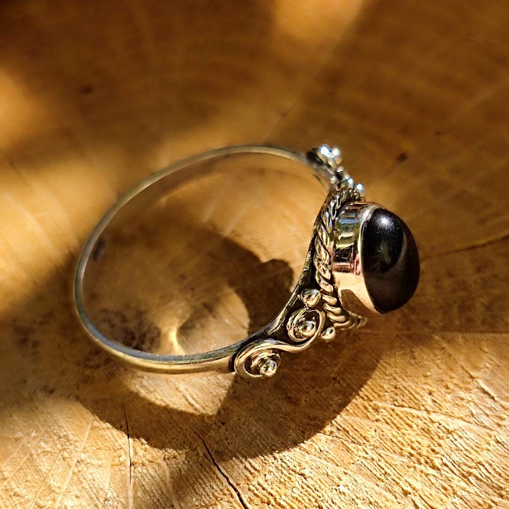Anello con pietra in argento 925 - BAGRU - Image 5