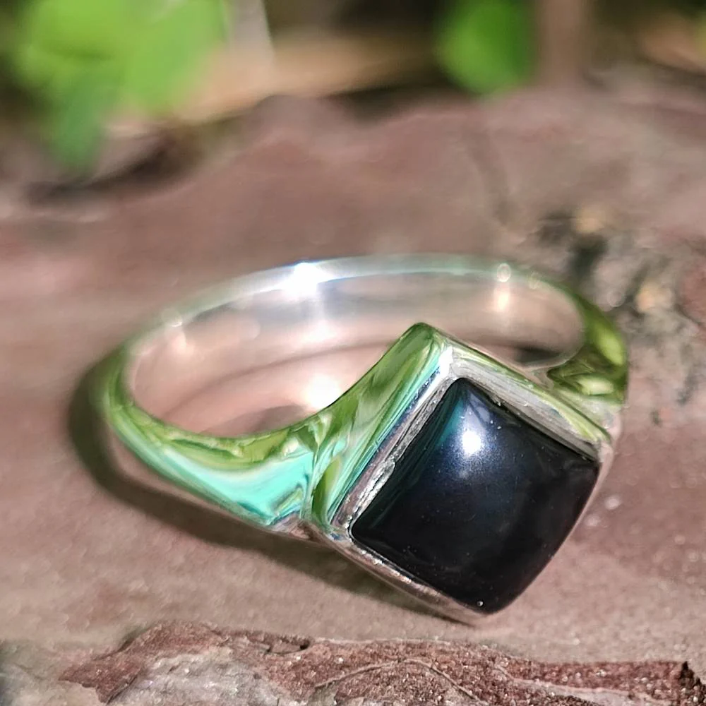 Anello con pietra in argento 925 - BASHIA - Image 3