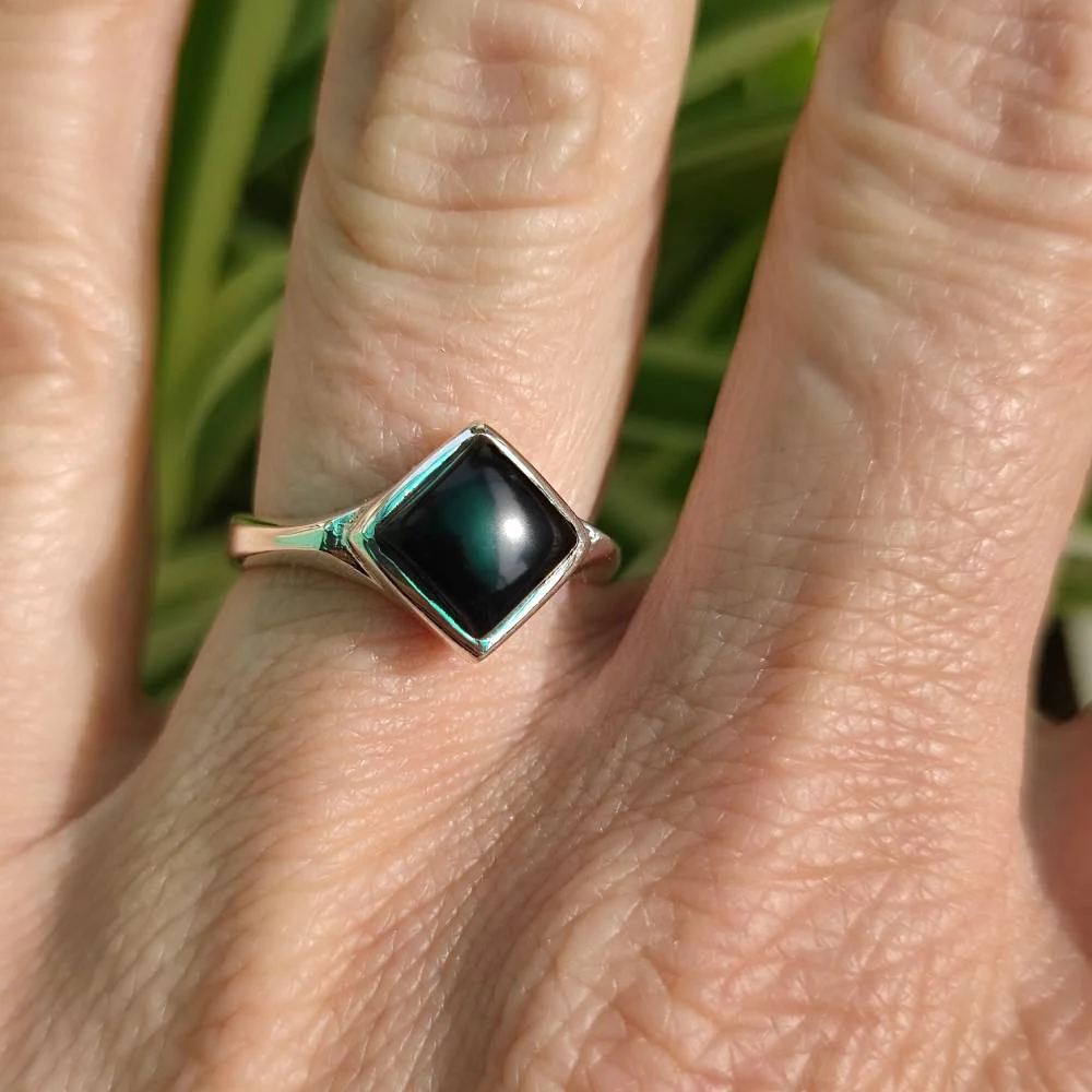 Anello con pietra in argento 925 - BASHIA - Image 4