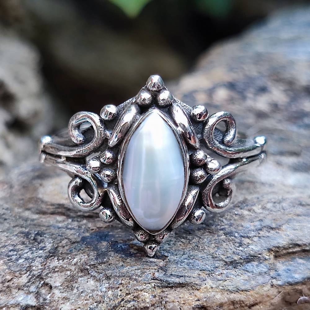 Anello con pietra in argento 925 - CHOMU - Image 11