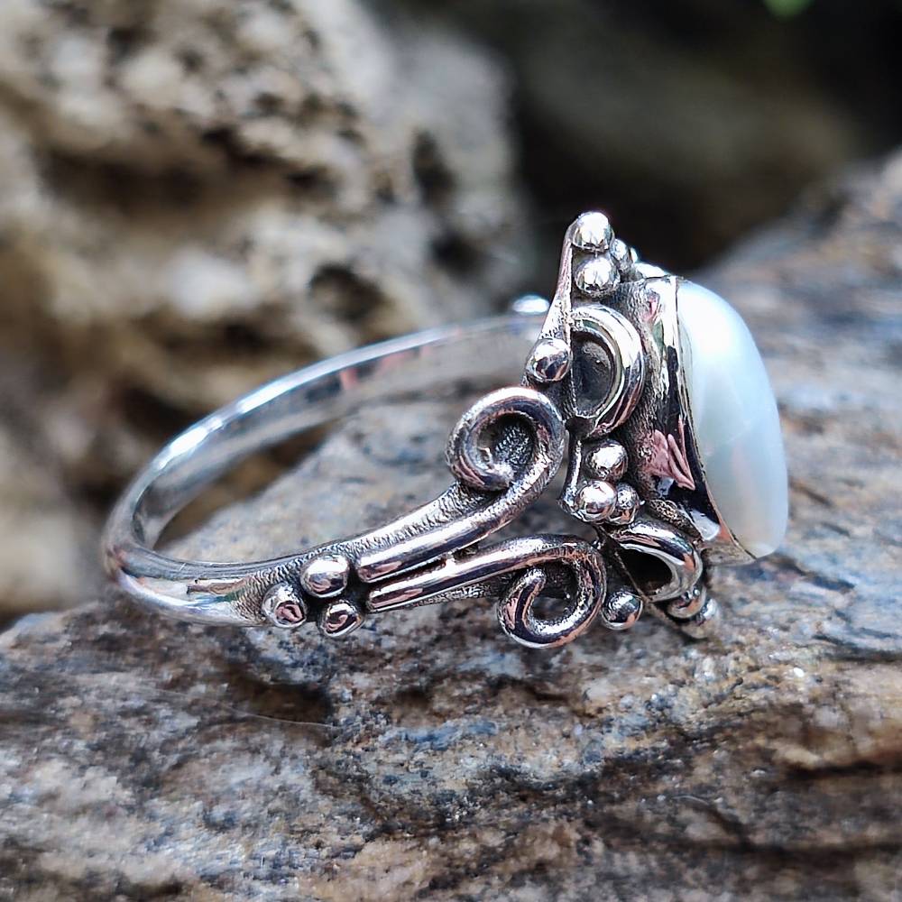 Anello con pietra in argento 925 - CHOMU - Image 12