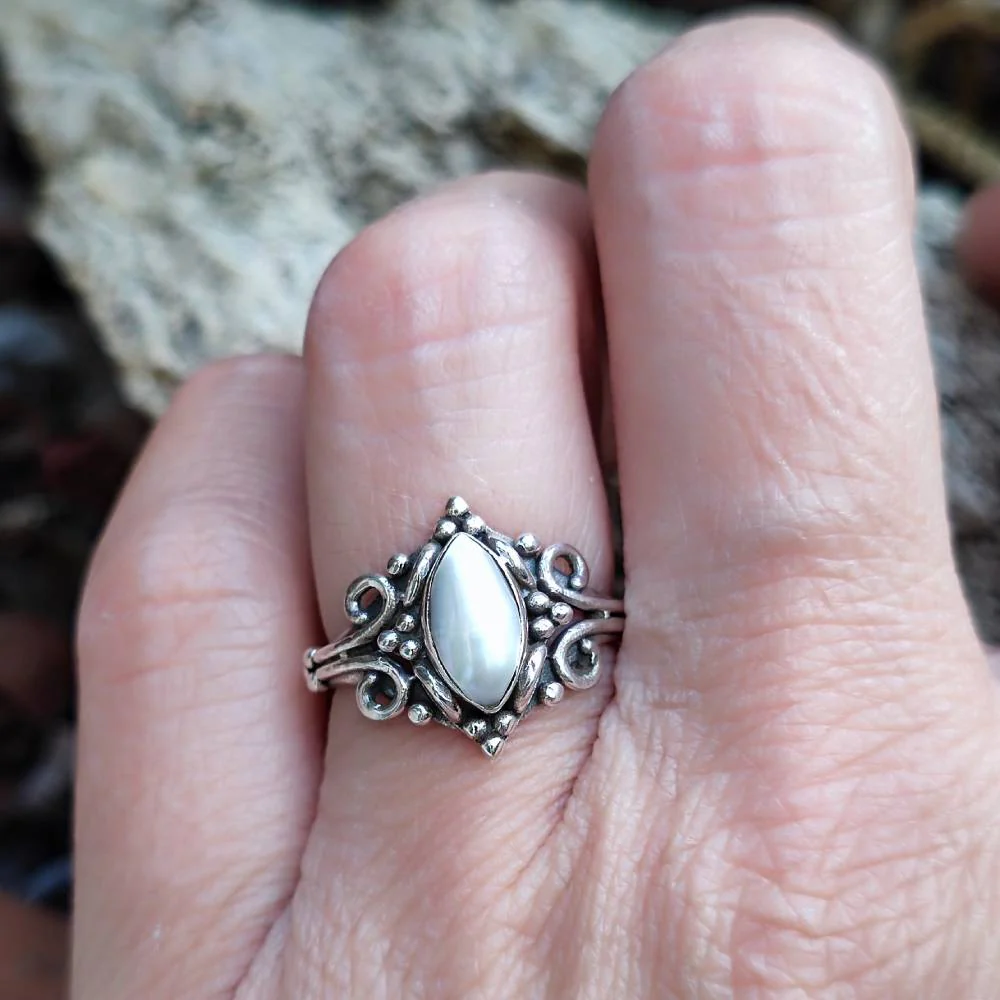 Anello con pietra in argento 925 - CHOMU - Image 13