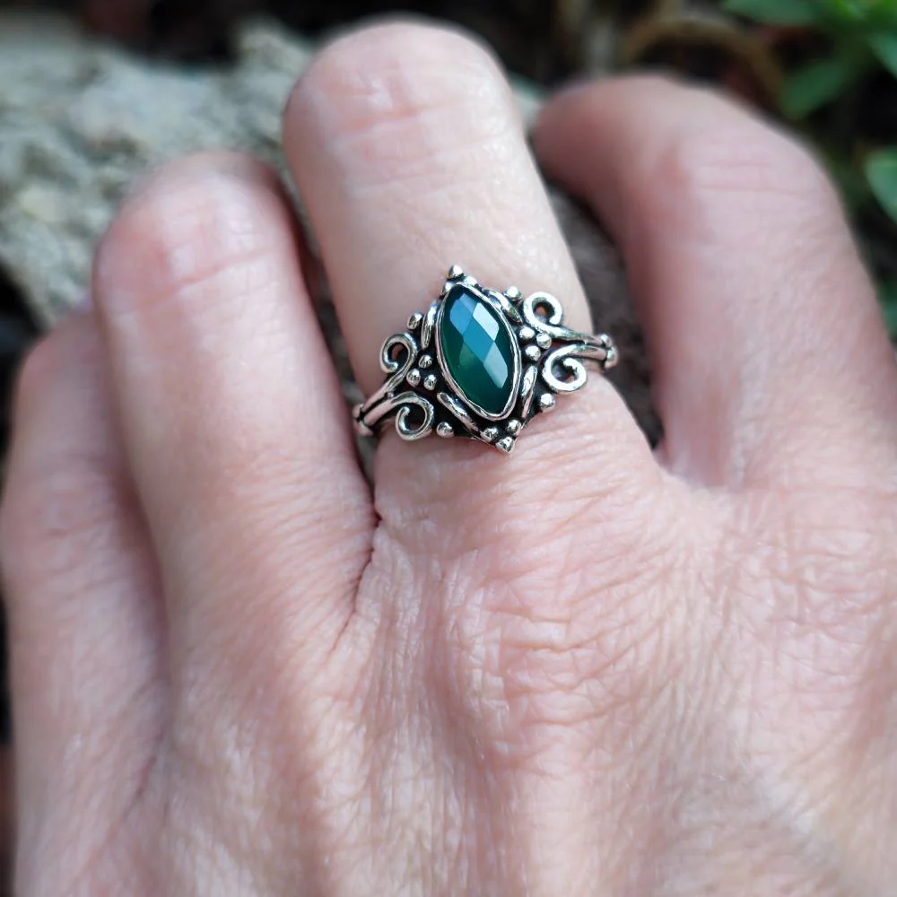 Anello con pietra in argento 925 - CHOMU - Image 14