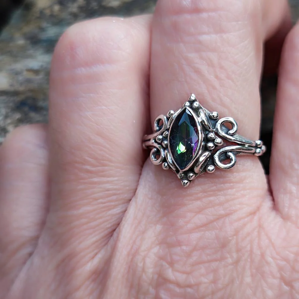 Anello con pietra in argento 925 - CHOMU - Image 4
