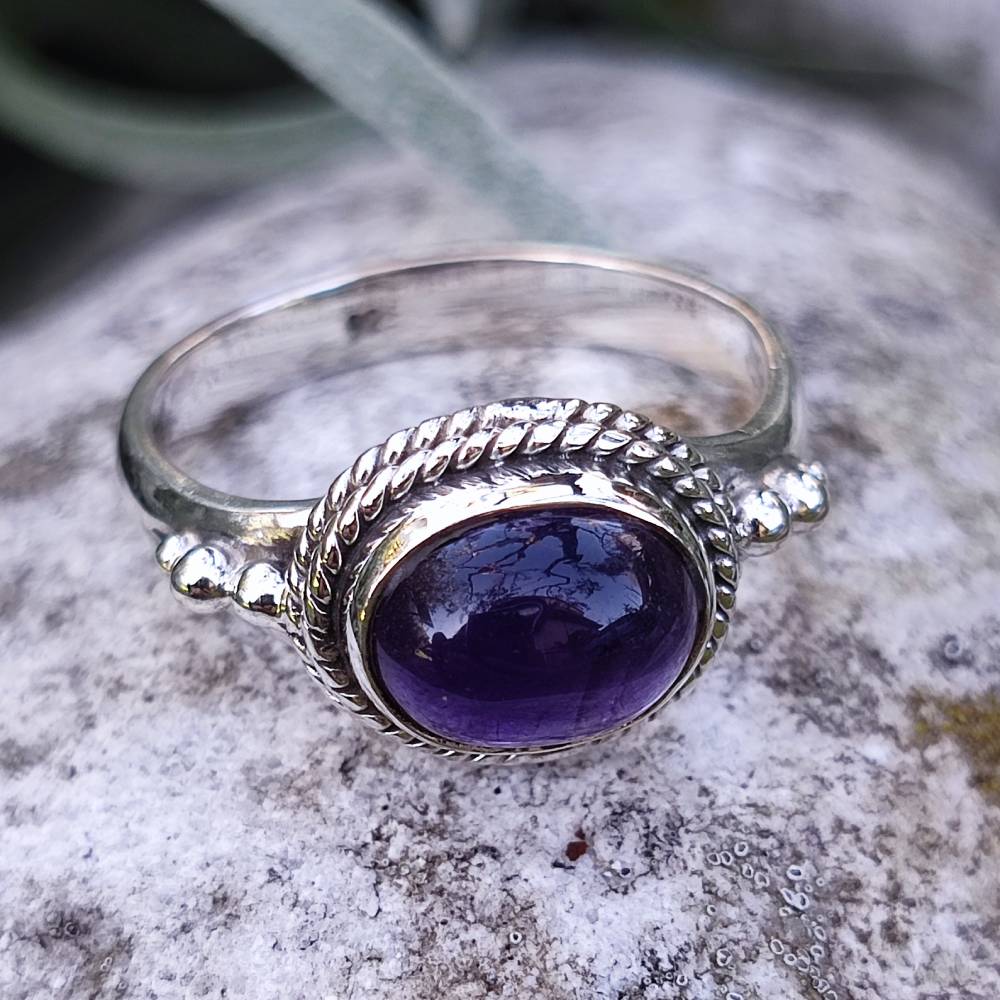 Anello in argento 925 con pietra - GIRIRAJ - Image 17