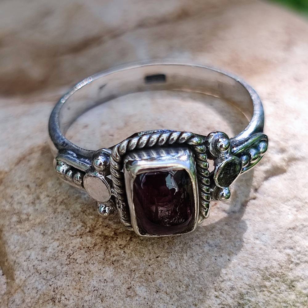 Anello con pietra in argento 925 LOKESH | GIOIELLI ETNICI - Image 8