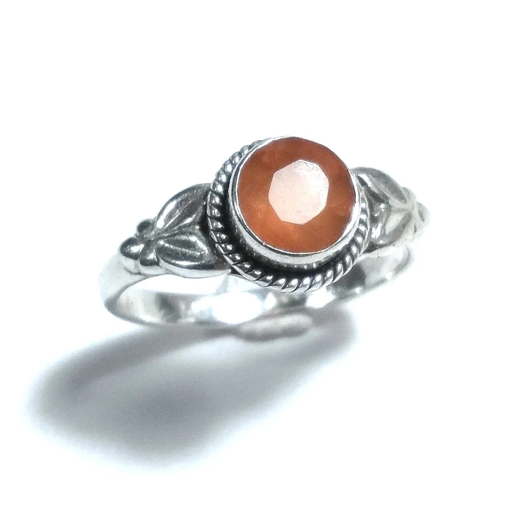 Anello con pietra in argento 925 con Labradorite, Corniola - Image 4