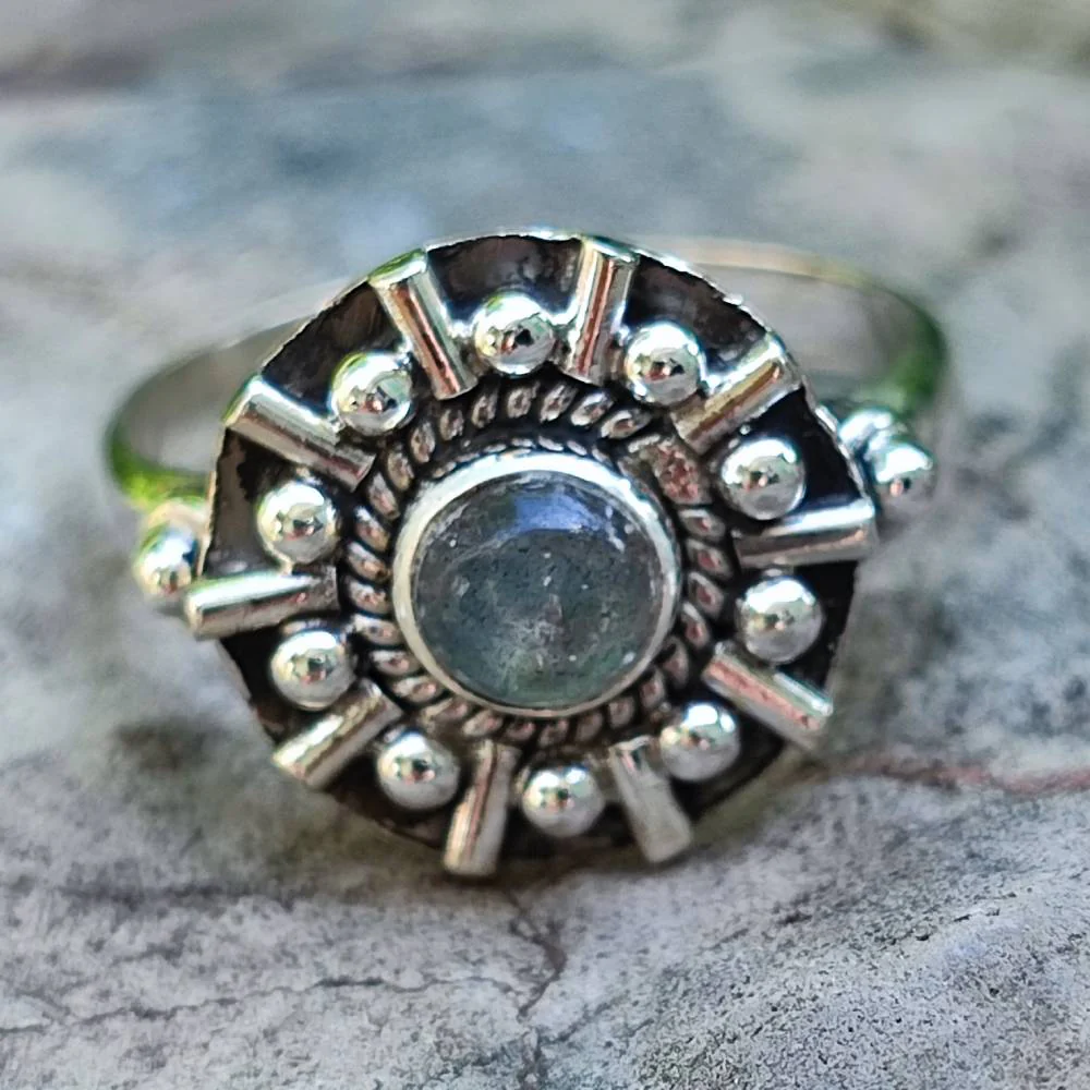 Anello in argento 925 con pietra GURNAM - Image 2