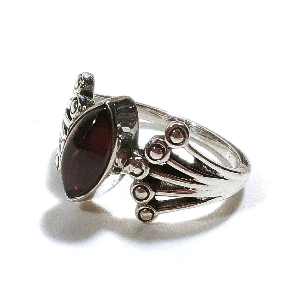 Anello con pietra in argento 925 - SURYA - Image 11