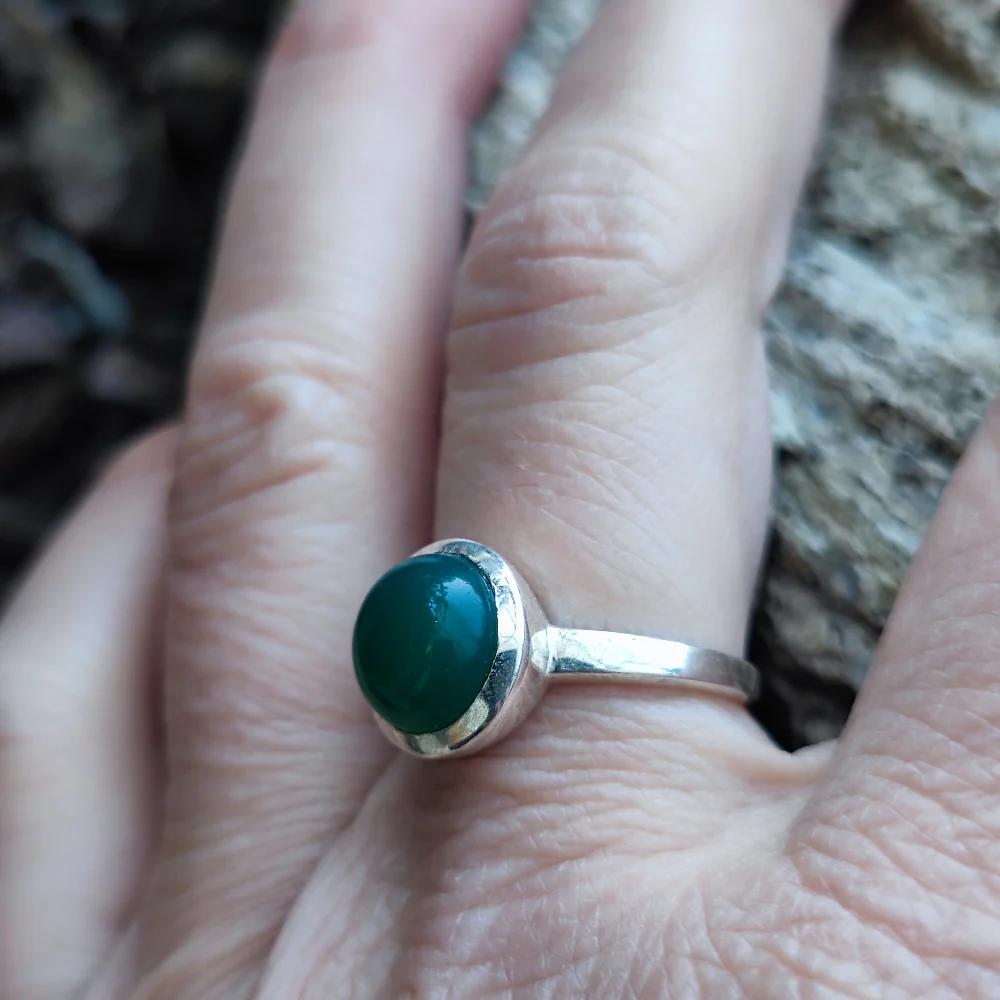 Anello con pietra in argento 925 - DAMOH - Image 3