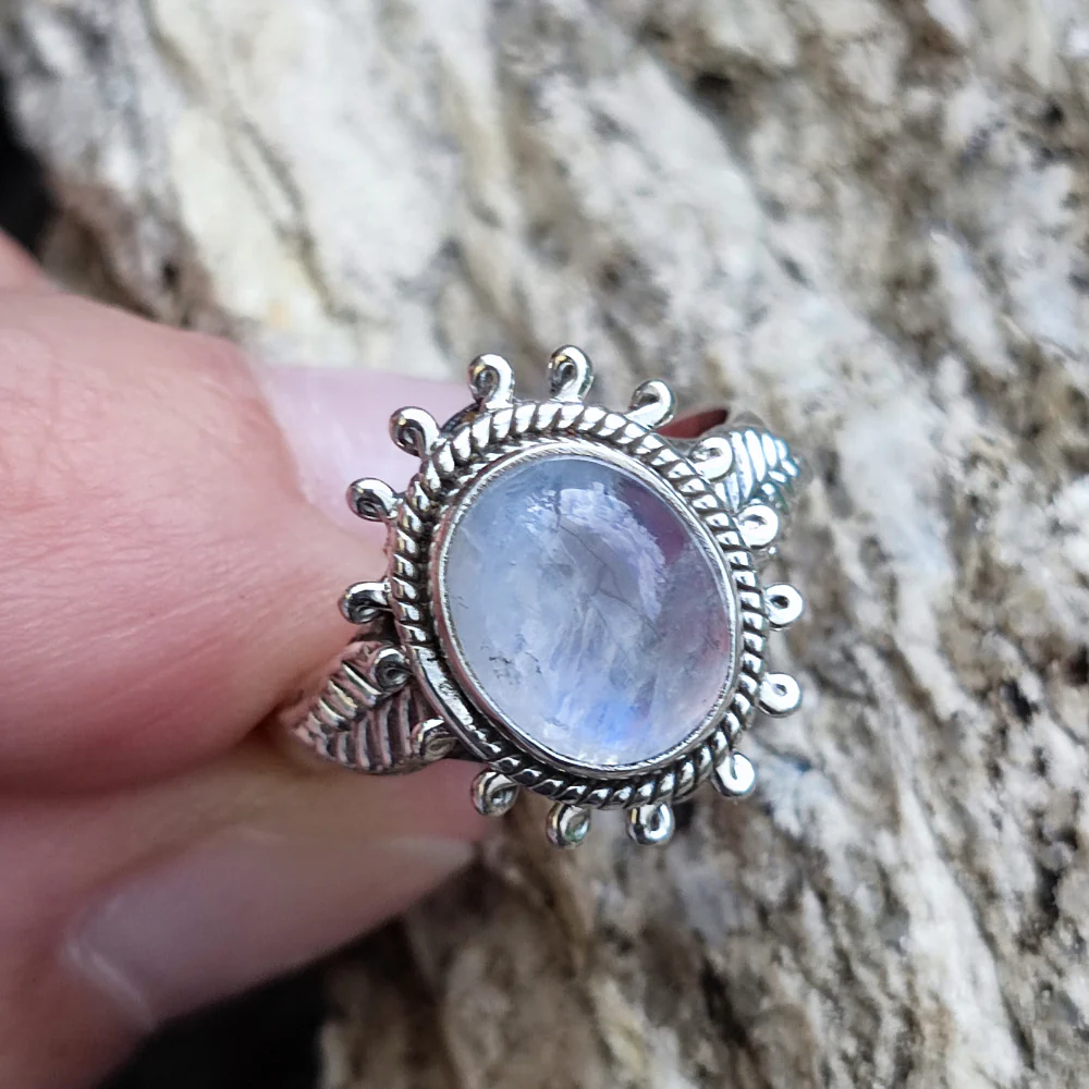 Anello con pietra in argento 925 - ITMA - Image 3
