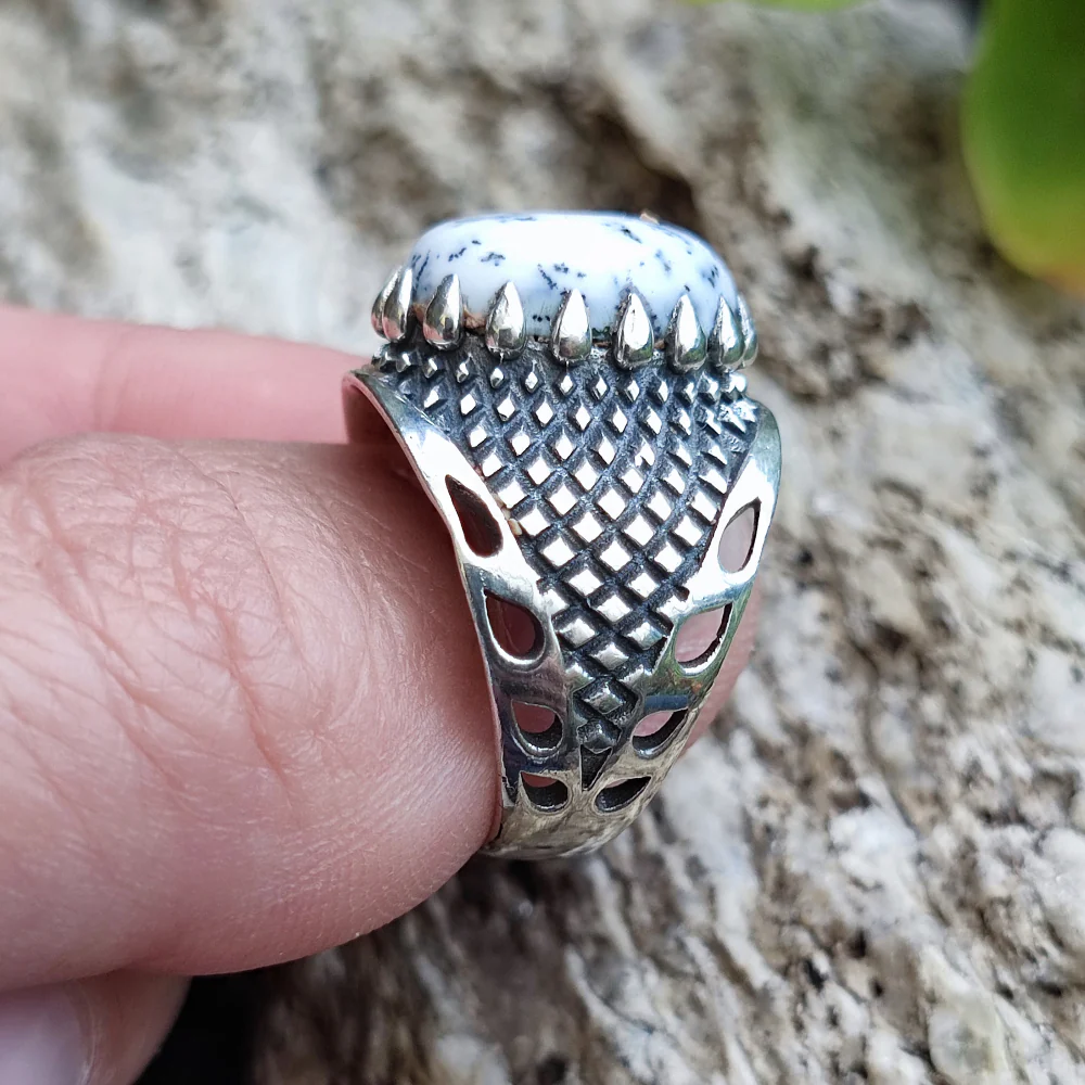 Anello con pietra in argento 925 - KHAITA - Image 6
