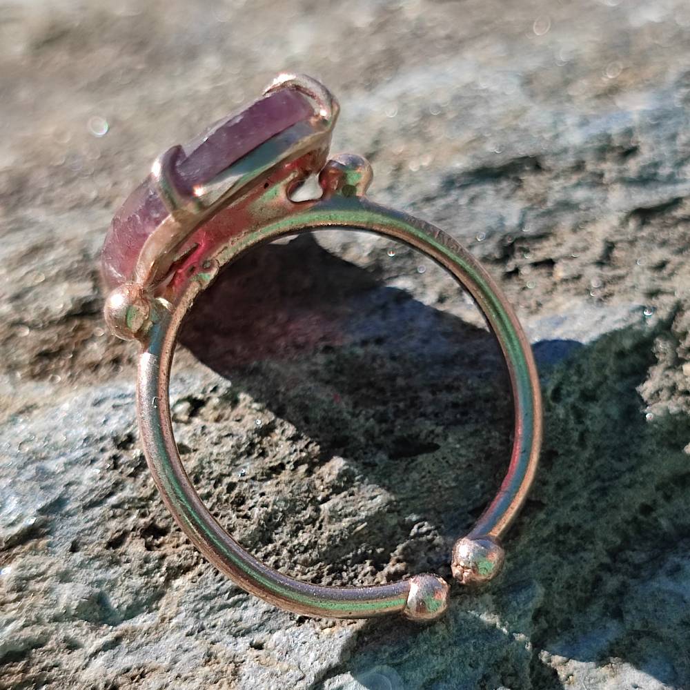 ANELLO artigianale in argento 925 con pietra - SOMNA - Image 4