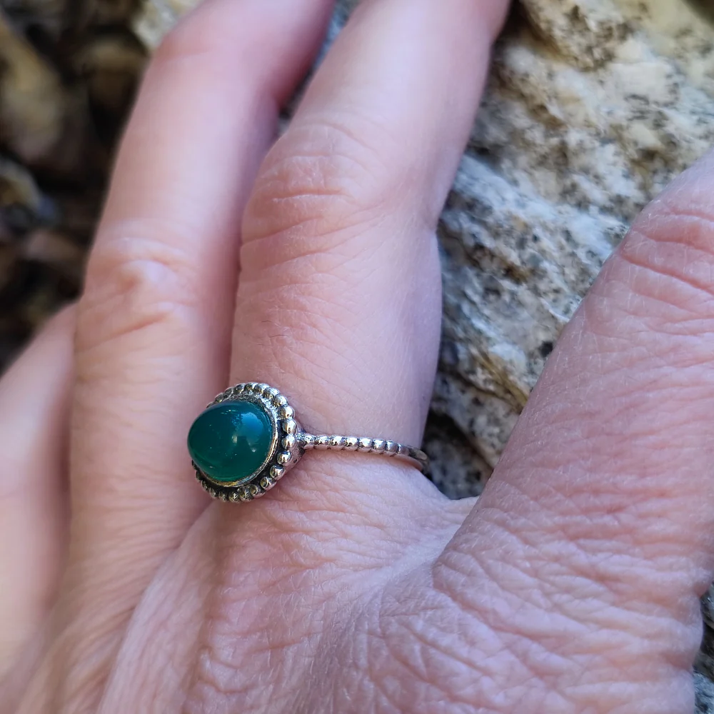 Anello con pietra in argento 925 - TUKUDI - Image 4