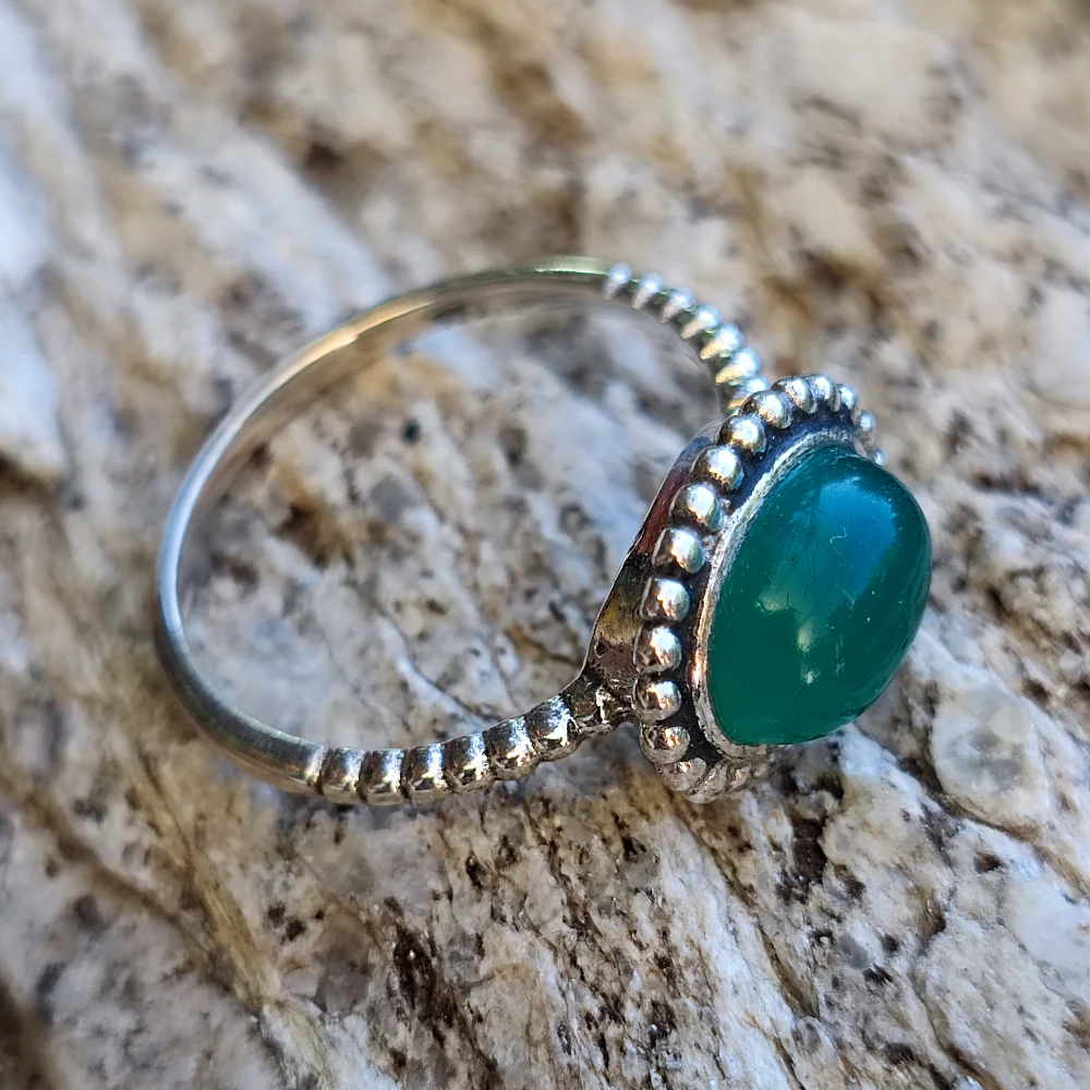 Anello con pietra in argento 925 - TUKUDI - Image 5