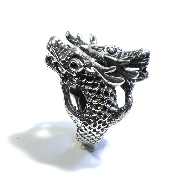 ANELLO Drago QUASAR in argento 925 ANELLO artigianale - Image 3