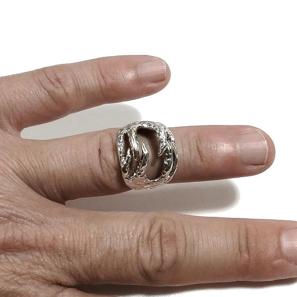 ANELLO Drago RAJANI in argento 925 ANELLO artigianale - Image 3