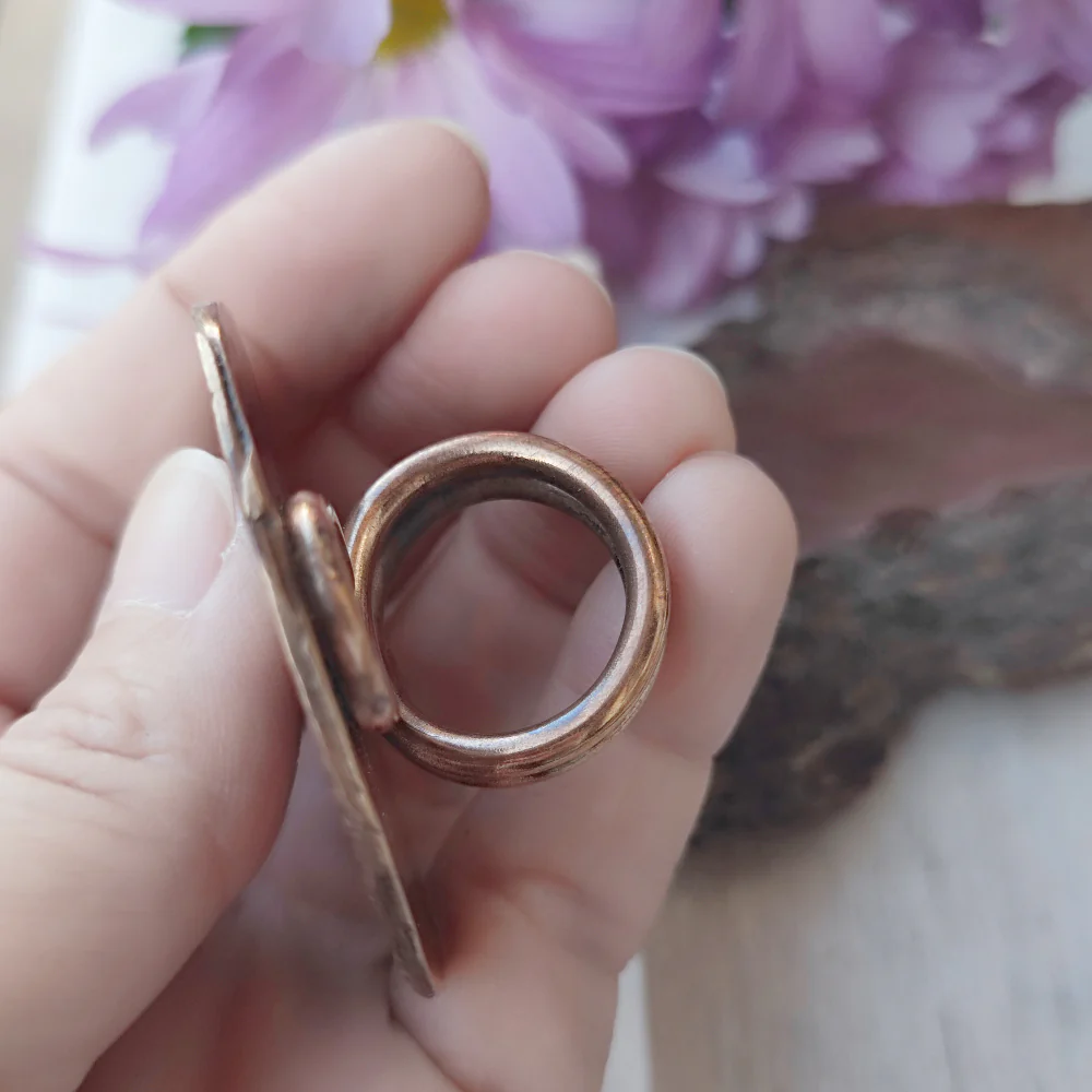 Anello etnico artigianale in bronzo - MANATRI - Image 5