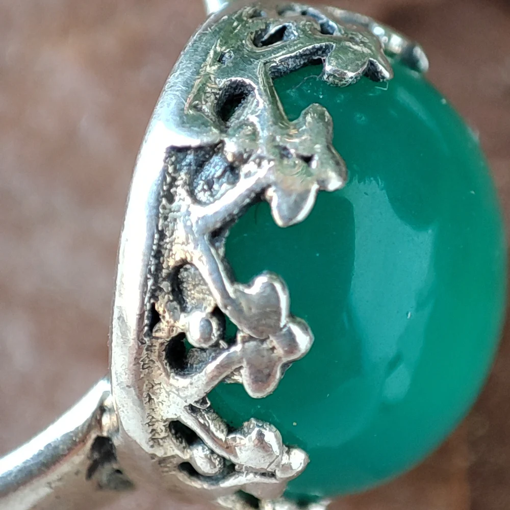 Anello etnico con pietra in argento 925 - GALIYALA - Image 5