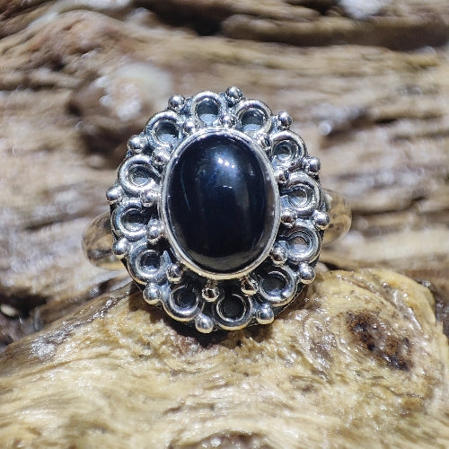 Anello etnico con pietra in argento 925 - LARUNA - Image 7