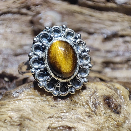Anello etnico con pietra in argento 925 - LARUNA - Image 9