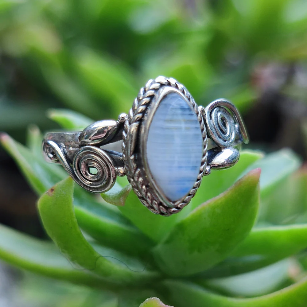 Anello etnico con pietra in argento 925 - MAHO - Image 4