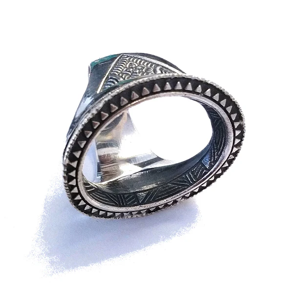 ANELLO ETNICO DULARI in argento 925 ANELLO artigianale | ANELLO ARGENTO - Image 4