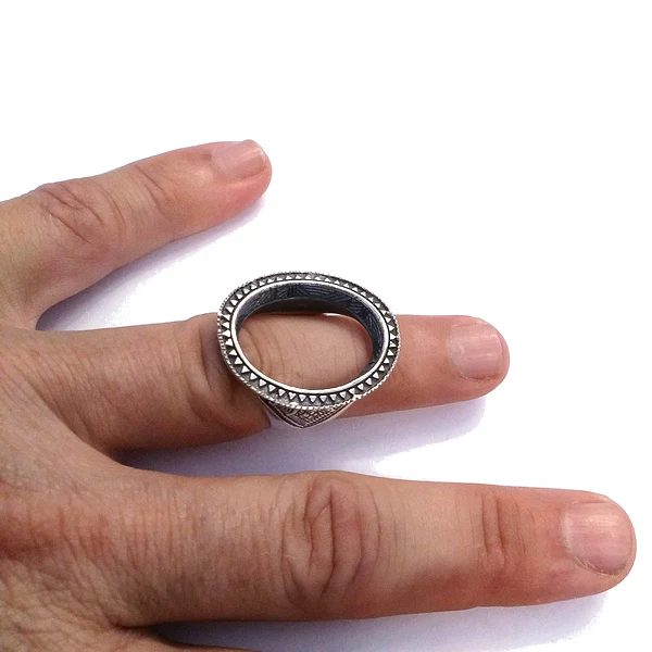 ANELLO ETNICO DULARI in argento 925 ANELLO artigianale | ANELLO ARGENTO - Image 5