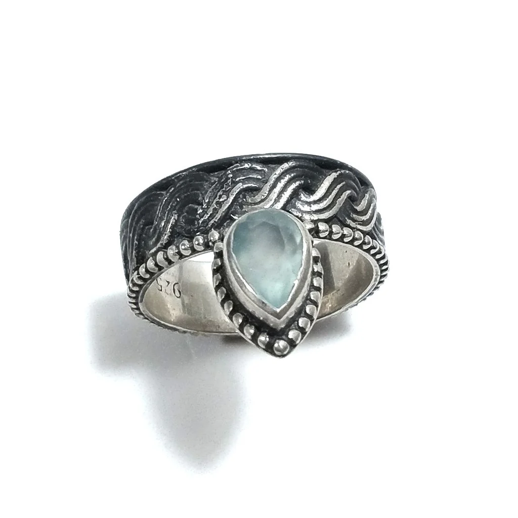 ANELLO ETNICO in argento 925 Anello con pietra Labradorite | ANELLI ARGENTO - Image 5