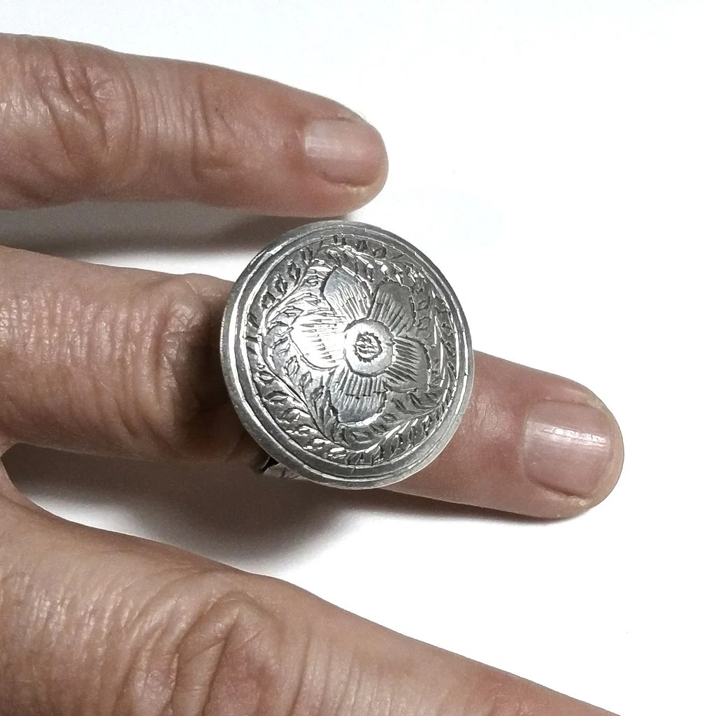 ANELLO ETNICO in argento 925 Anello SIGILLO | GIOIELLI ETNICI - Image 3