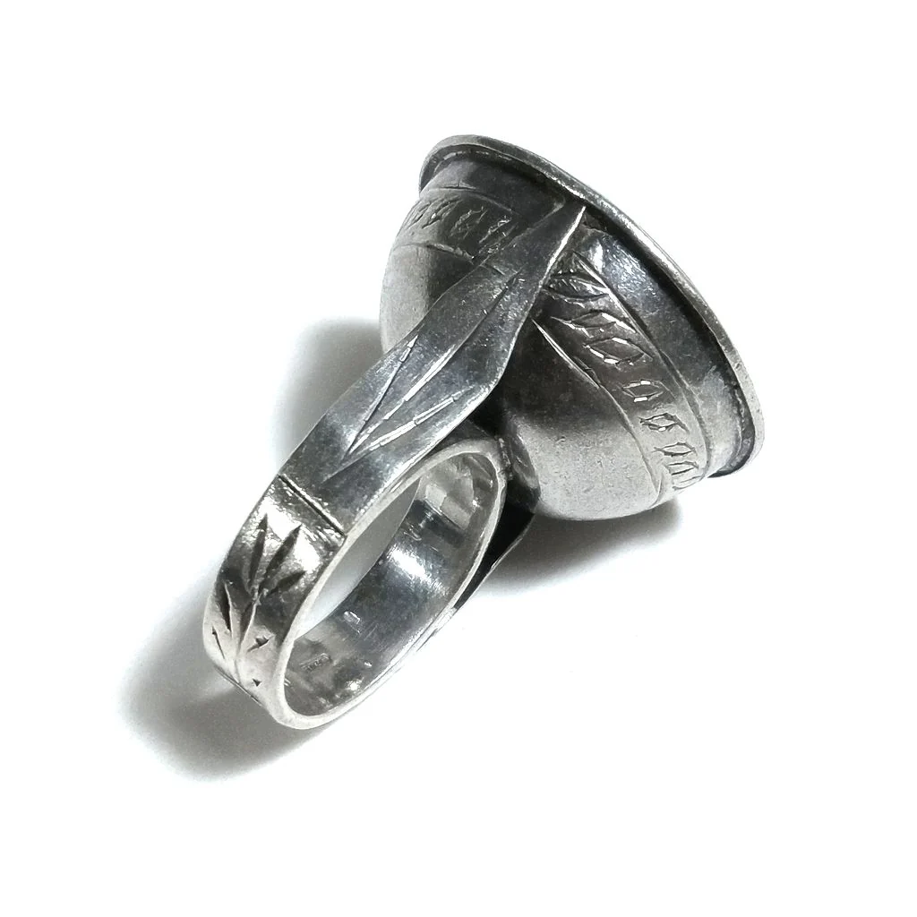 ANELLO ETNICO in argento 925 Anello SIGILLO | GIOIELLI ETNICI - Image 5